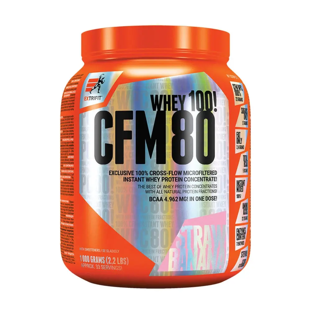 Extrifit CFM Instant Whey 80 Jordgubb Banan 1000 g
