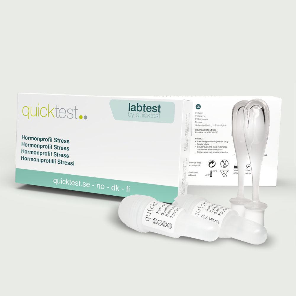 Hormonprofil Stress-kit från Quicktest med salivprovrör