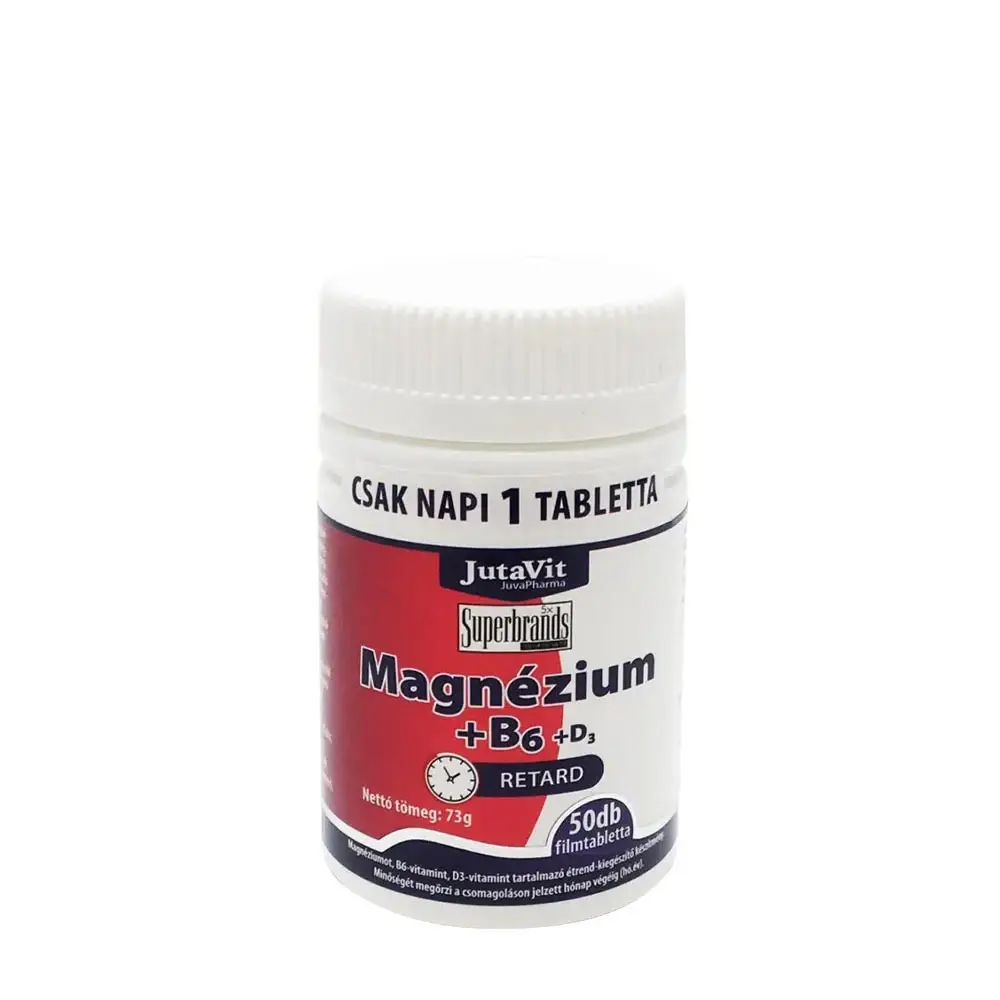 JutaVit Magnesium 250 mg B6 förlängd frisättning 50 tabletter