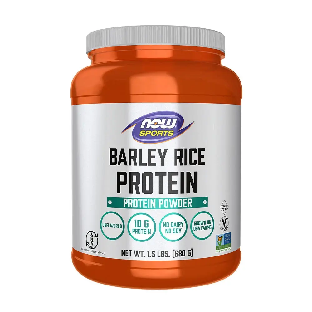NOW Korn- och Risproteinpulver 680 g vegansk burk