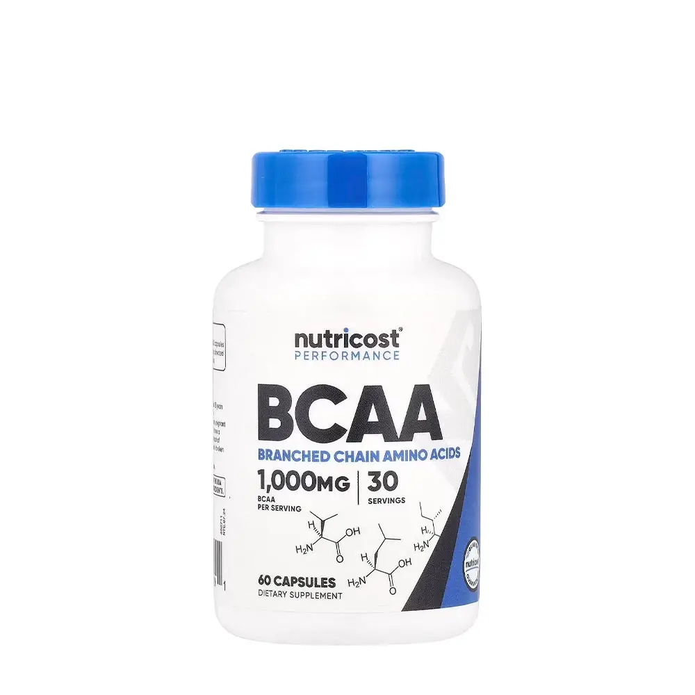 Nutricost BCAA 60 kapslar förpackning