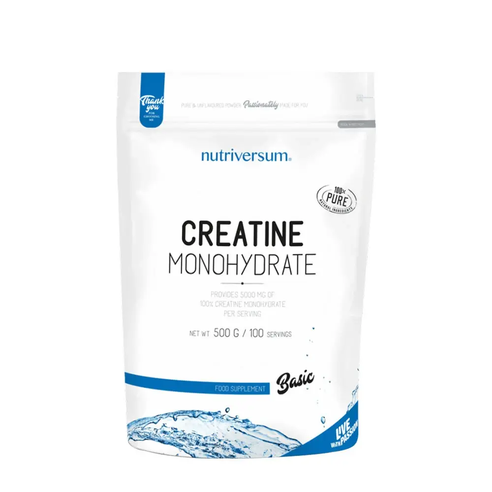 Nutriversum BASIC Kreatin 500 g osmaksatt burk