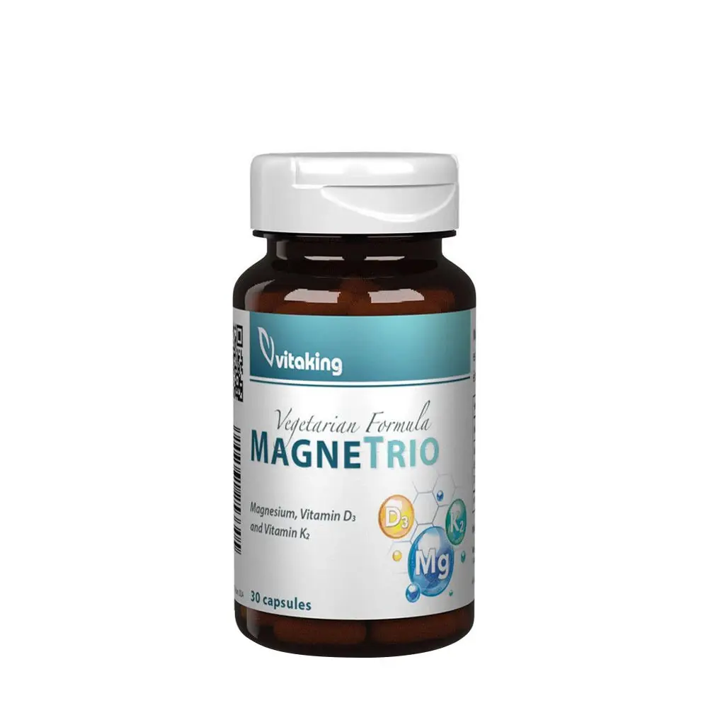 Vitaking MagneTrio D3 K2 magnesium bisglycinat 30 kapslar