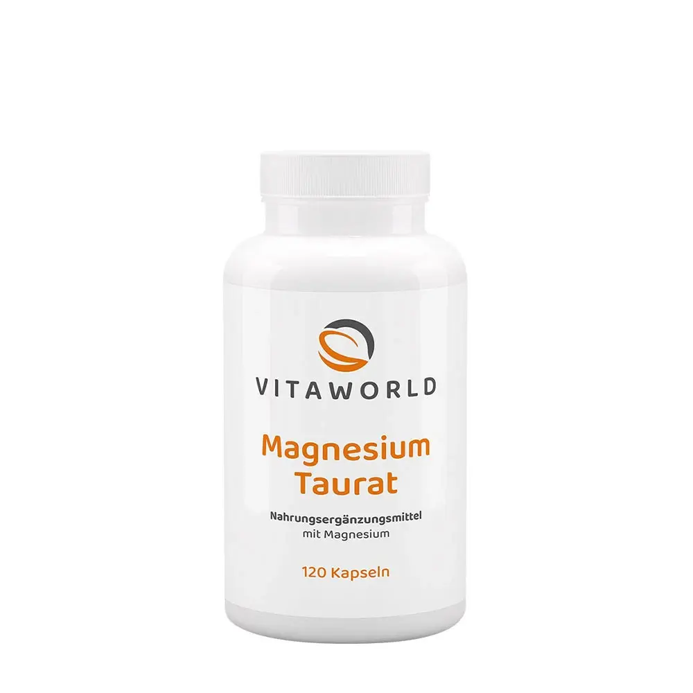 Vitaworld Magnesium Taurat 120 kapslar förpackning