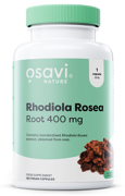 Osavi Rhodiola Rosea Rot 400 mg vegankapslar mot vit bakgrund