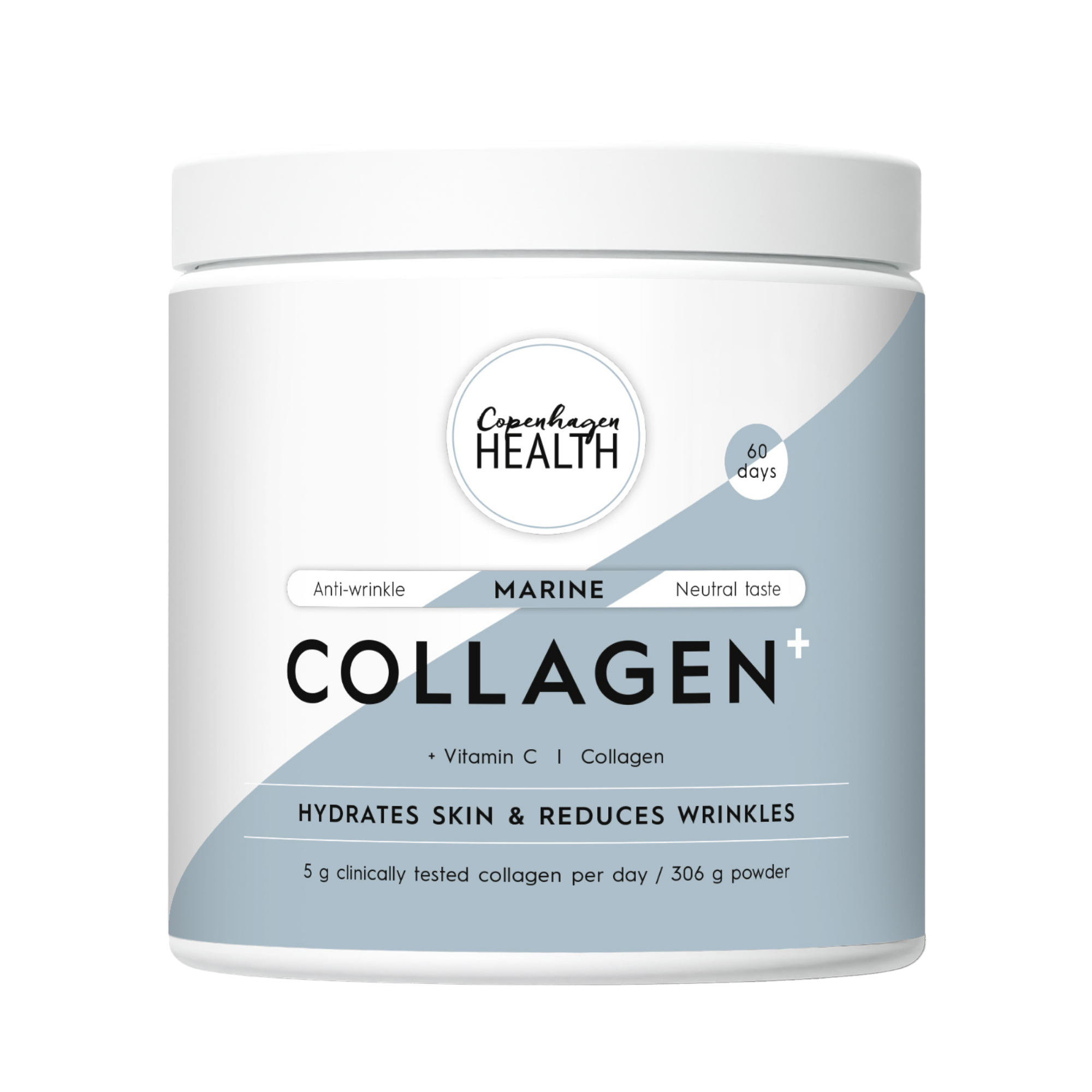 Marine Collagen+ 60 dagar storpack från Copenhagen Health framsida