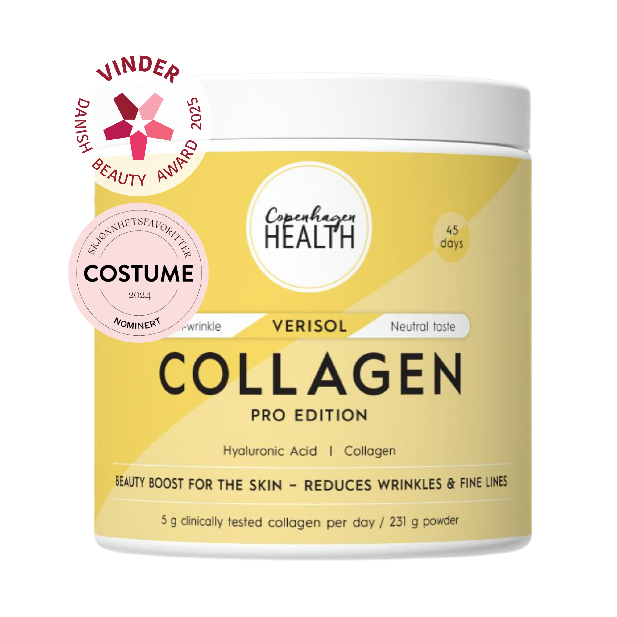 Verisol Collagen Pro Edition burk från Copenhagen Health framsida