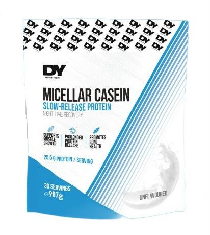 Dorian Yates Micellärt Kasein Osmaksatt 907g vit burk mot vit bakgrund
