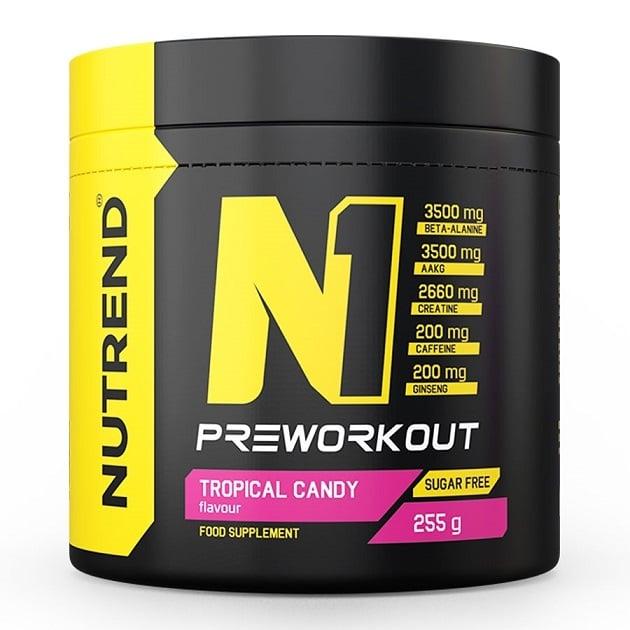 Nutrend N1 Pre-Workout Tropisk Smak 255 g burk