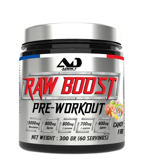 Addict Sport Nutrition Raw Boost Candy Fire 300 g burk