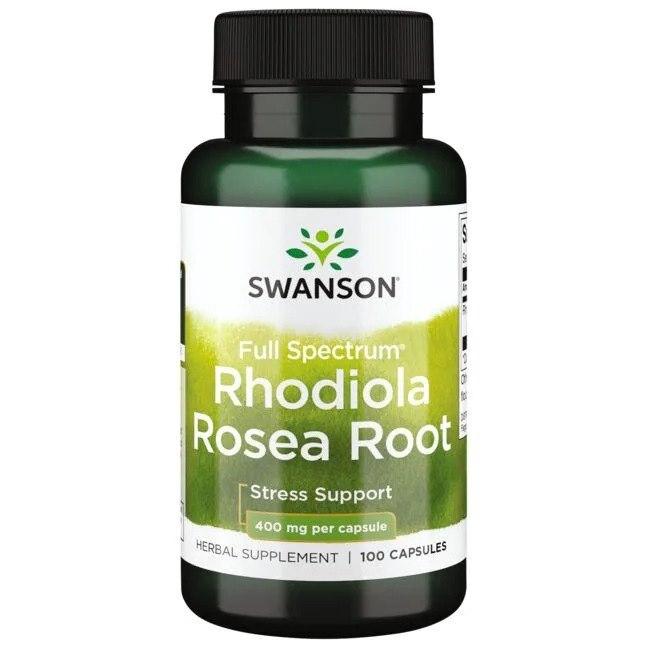 Swanson Rhodiola Rosea Rot 400 mg kapslar från det amerikanska varumärket Swanson