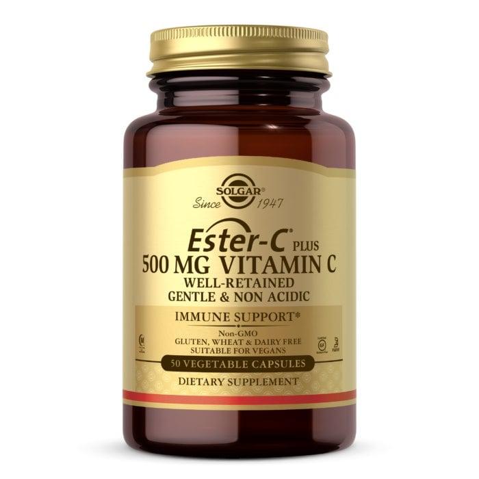 Solgar Ester-C Plus 500 mg C-vitamin 50 kapslar förpackning