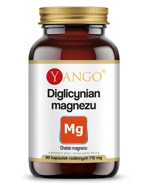 Yango Magnesiumbisglycinat 90 kapslar burk med etikett