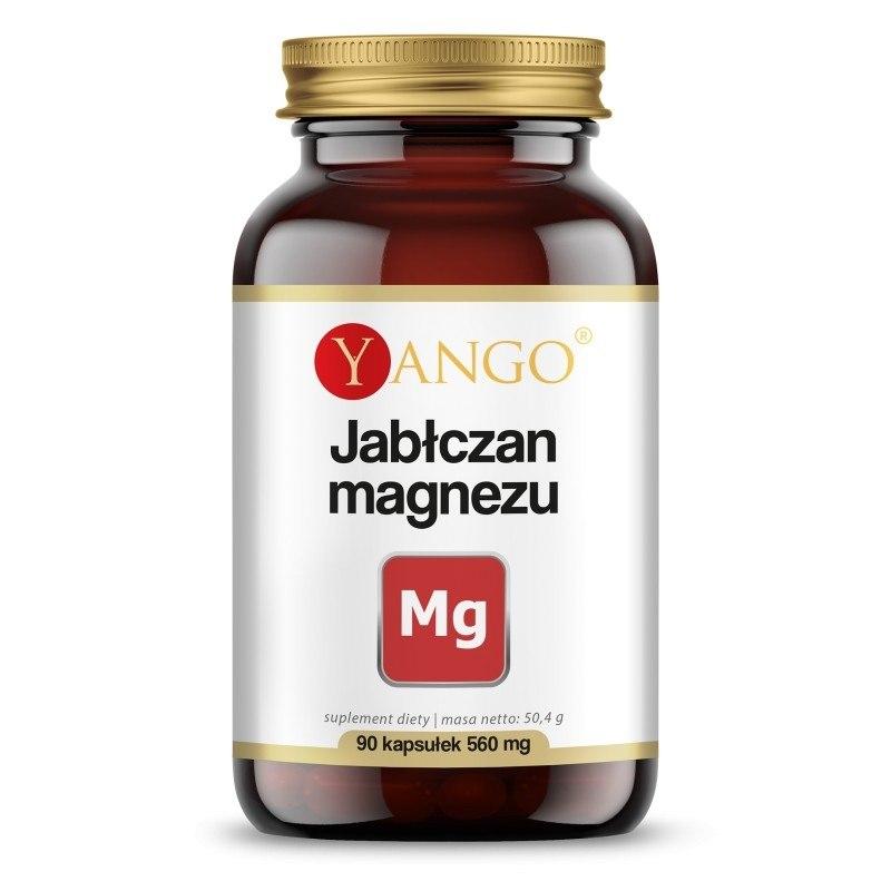 Yango Magnesium Malat 90 kapslar produktförpackning